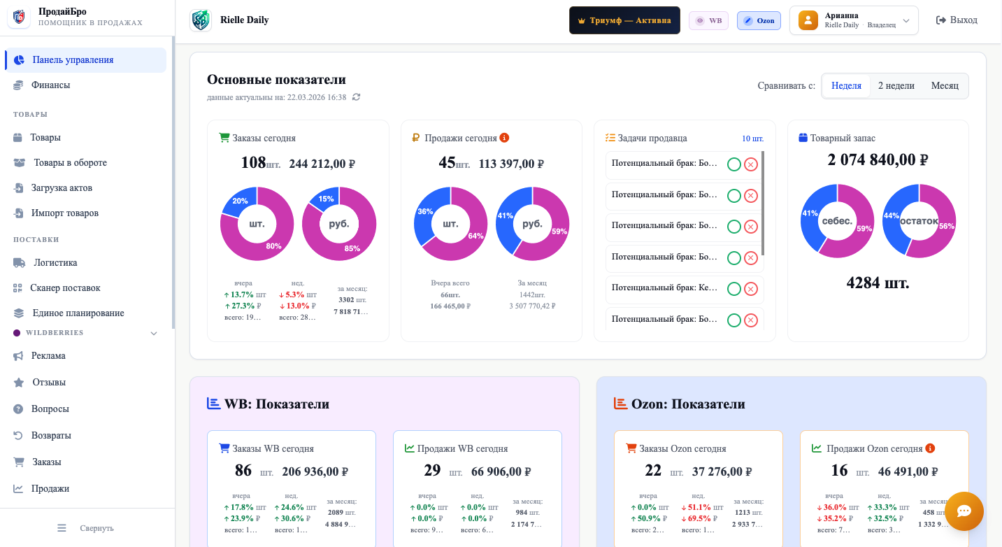 ПродайБро — панель управления